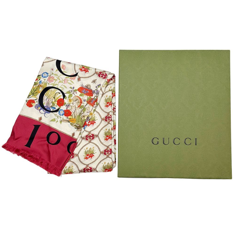 グッチ GUCCI スカーフ レディース メンズ ブランド シルク