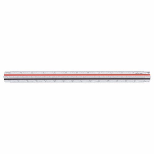 まとめ買い ライオン事務器 三角スケール 一般用 副尺付き 300mm No.505 417-05 3個セット
