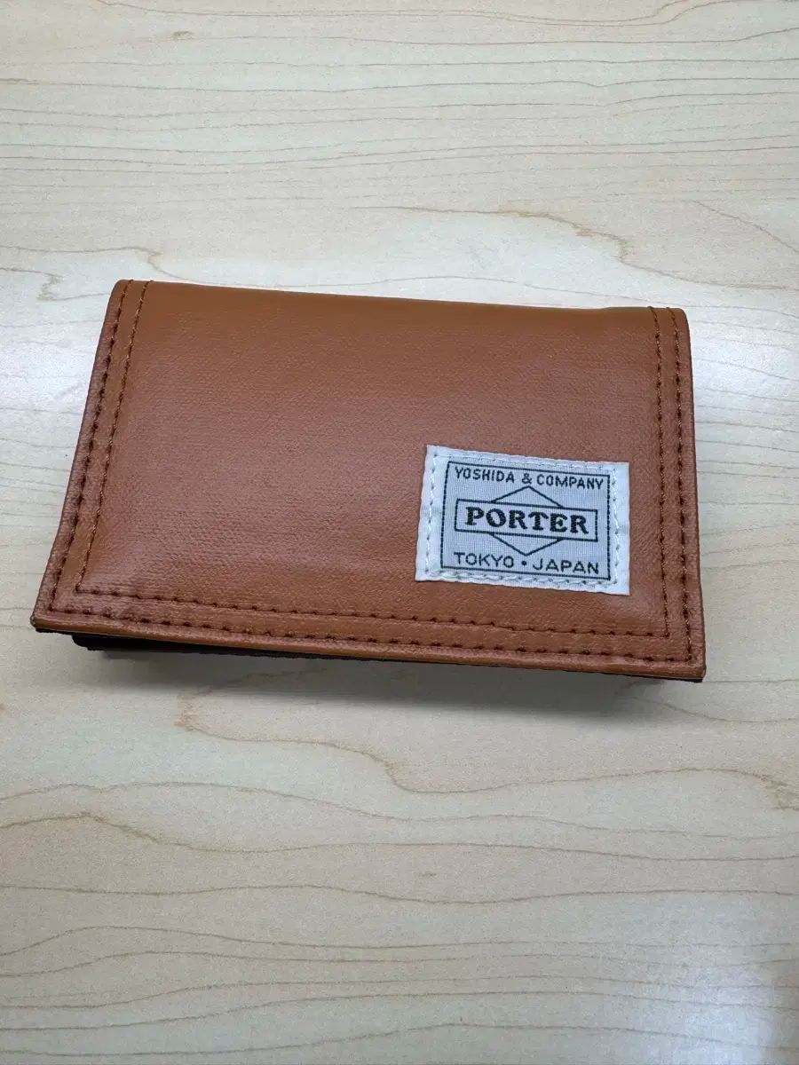 Porter ポーター フリースタイル カードケース キャメル