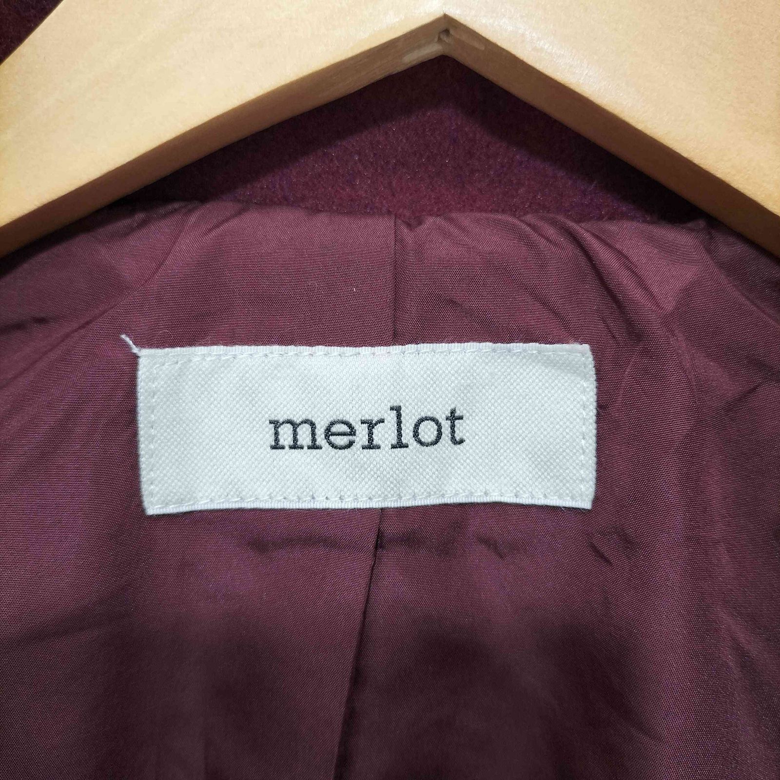 メルロー merlot 23AW Aライン丸襟コート レディース F - メルカリ