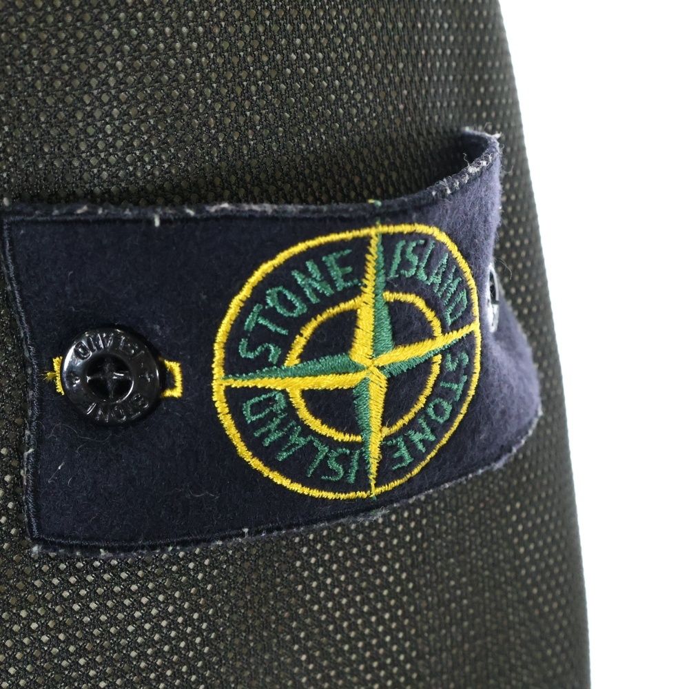 【希少】ストーンアイランド　ライナー付き　フードブルゾン　カーキ　ワッペン 希少】ストーンアイランド ライナー付き フードブルゾン カーキ