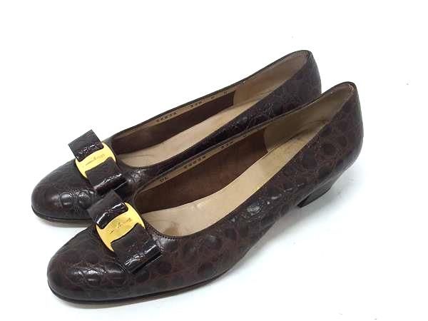 □美品□ Salvatore Ferragamo フェラガモ 54634 ヴァラ