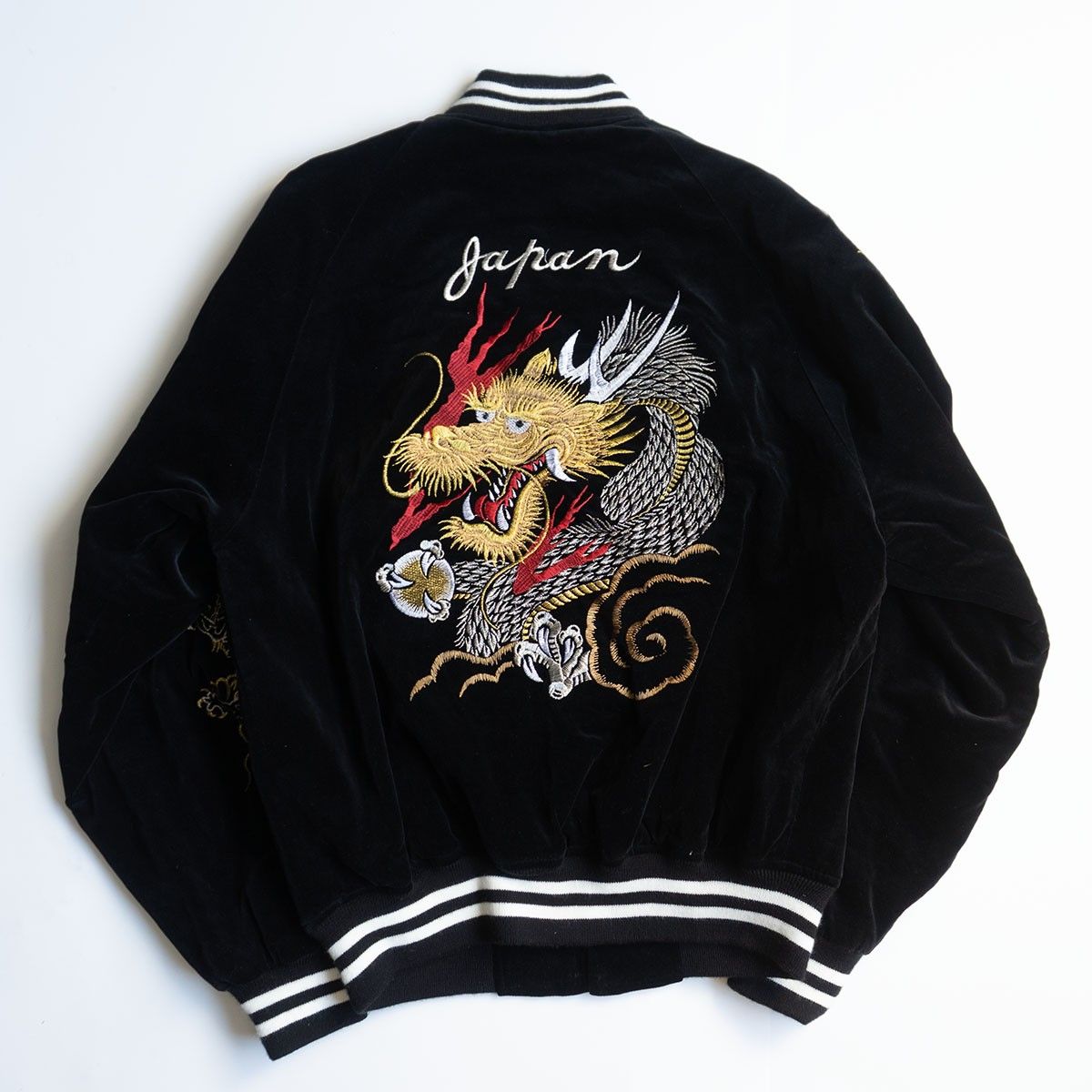 美品/ビッグサイズ】Hoshihime【別珍 スカジャン】LL ジャケット 刺繍