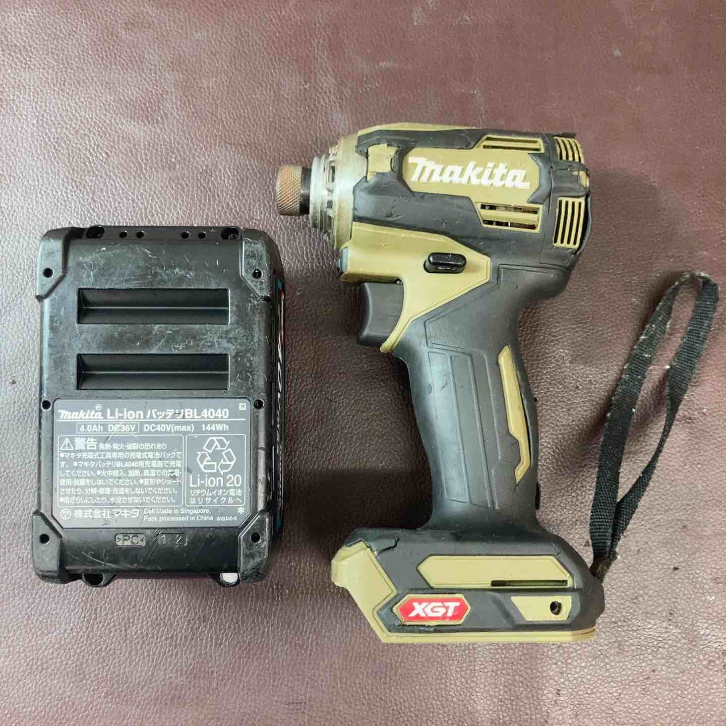 使用わずか 品 マキタ makita インパクトドライバー TD001DZO バッテリーBL4040付属 東大和店