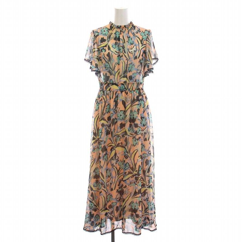 ルルウィルビー オーガンドットワンピース サイズ 2 ブラック ルル