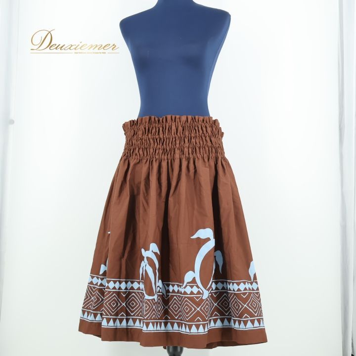 Tahiti Imports フラダンス パウスカート 78cm ブラウン ホヌ Tahiti Imports フラダンス パウスカート 78cm ブラウン ホヌ