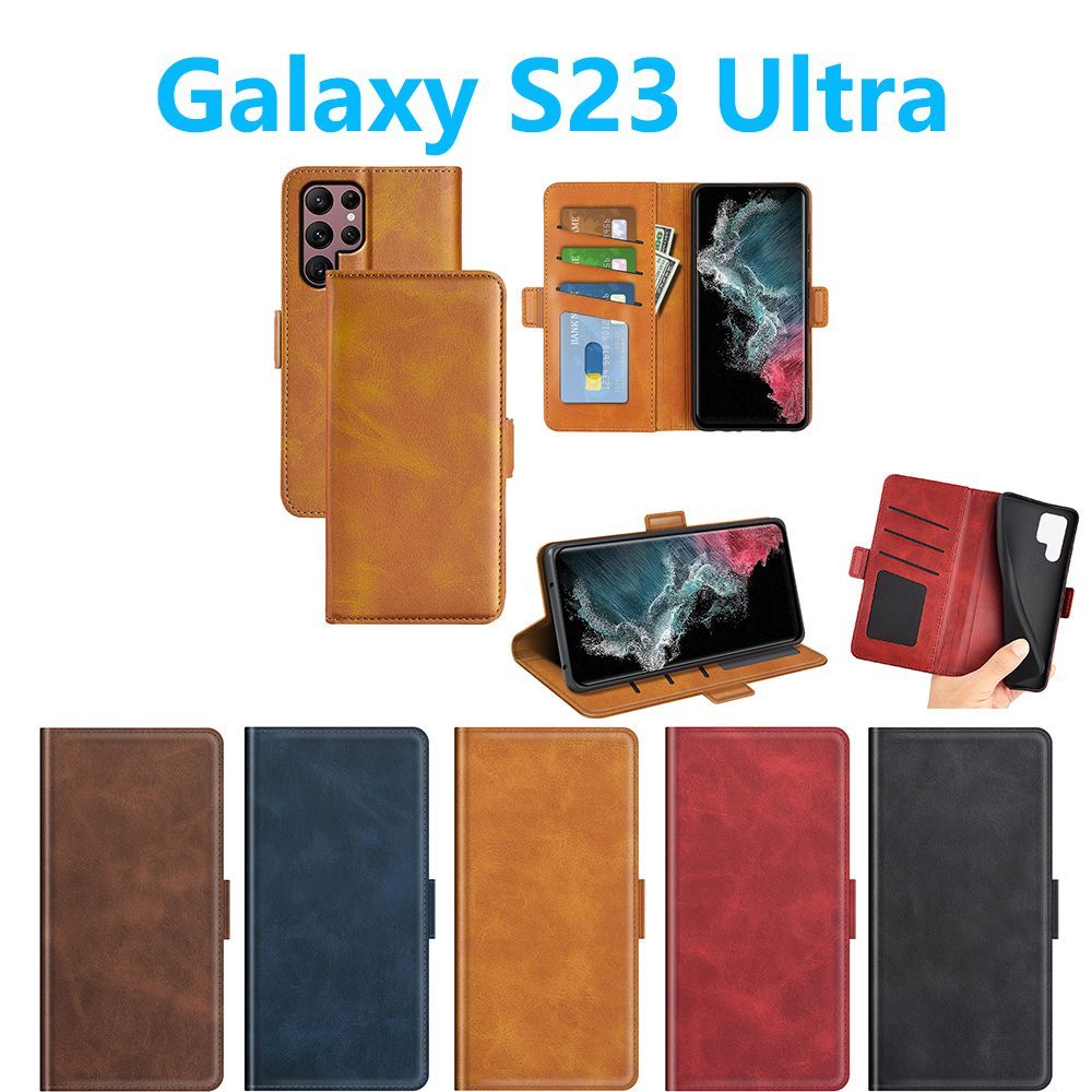 Galaxy S23Ultra 手帳型 ケース PUレザーケース 人気 カード収納