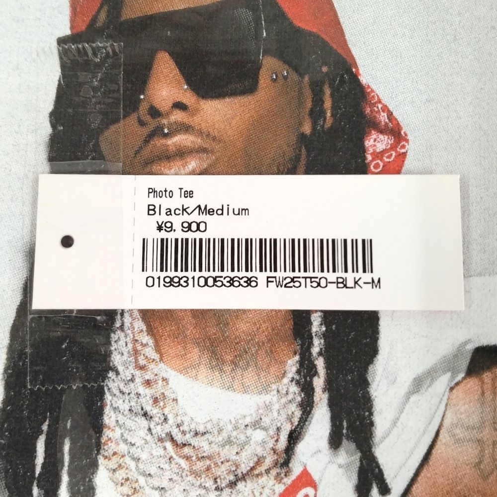 SUPREME シュプリーム 25AW Playboi Carti Photo Tee フォト プリント 半袖Ｔシャツ ブラック サイズ M 正規品 / 45069 SUPREME シュプリーム 25AW Playboi Carti Photo Tee フォト プリント