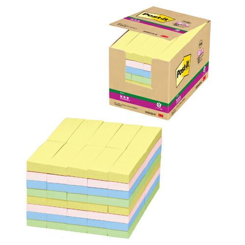 強粘着ノート ふせん業務用８０個パック5004SS-K スリーエムジャパン