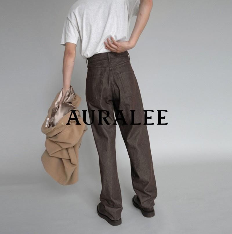 【Bunjang商品韓国直送】AURALEE(オーラリー) 21aw ワイドブラウンデニム 30 小売商品