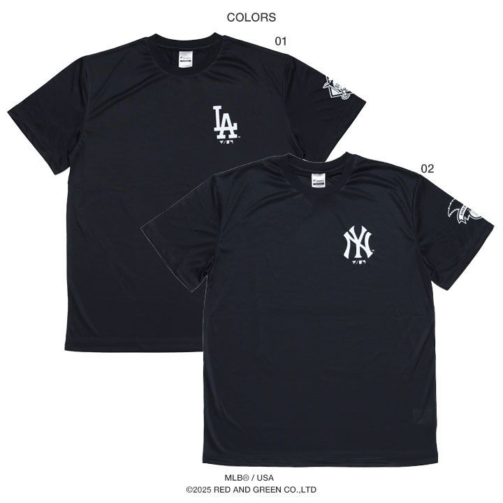 ロサンゼルス ドジャース ヤンキース 公式 速乾 メッシュ Tシャツ 半袖 