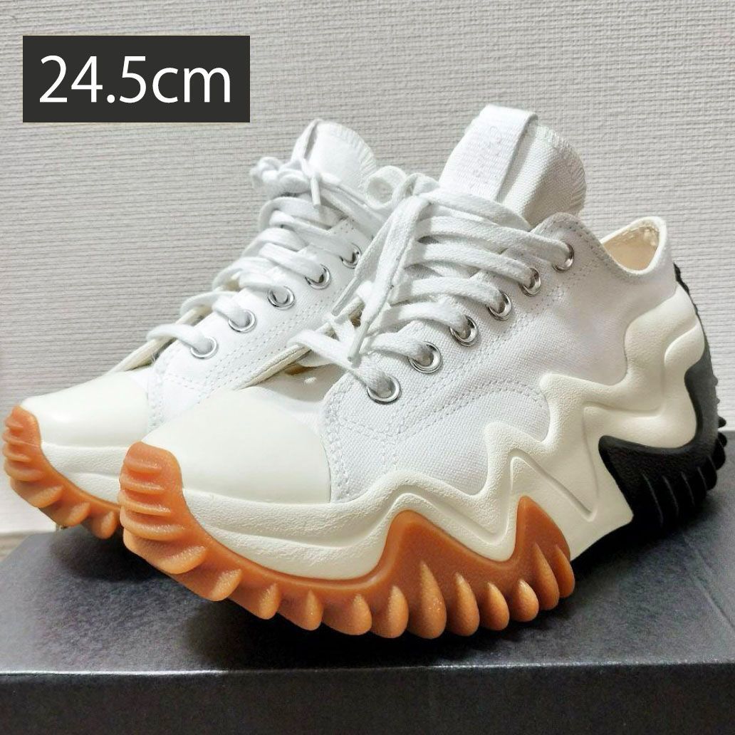 韓国コンバース　ランスターモーション ホワイト　厚底　美品　24.5 韓国コンバース ランスターモーション ホワイト 厚底 美品 24.5