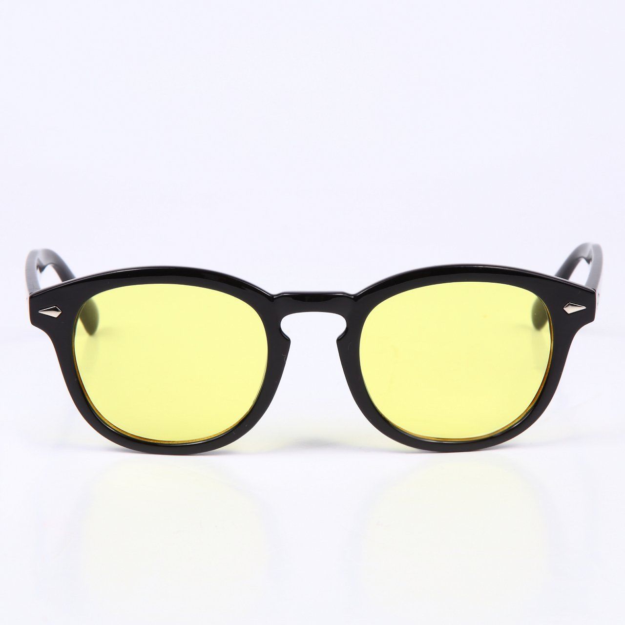 marka verynerd コラボ サングラス イエロー マーカ 日本製 鯖江 サングラス トレンドの50mm 金縁丸メガネ UV ライトスモークイエロー
