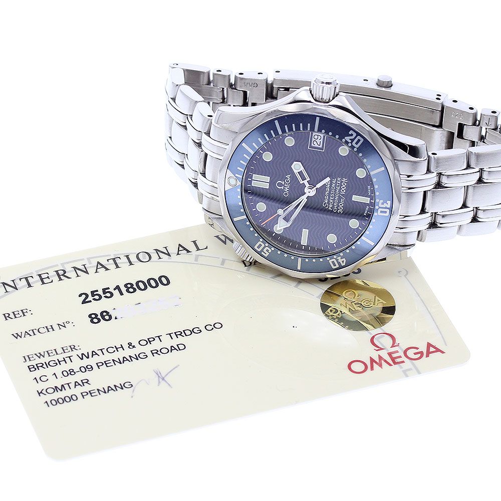 オメガ OMEGA 2551.80 シーマスター 300 デイト 自動巻き ボーイズ  