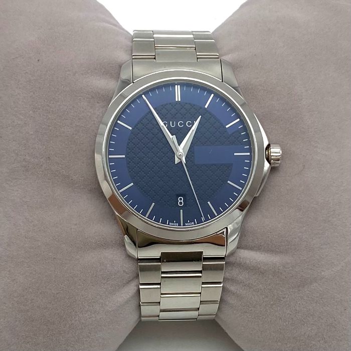 中古】良品 GUCCI グッチ G タイムレス メンズ 126.4 GU-YA126440 