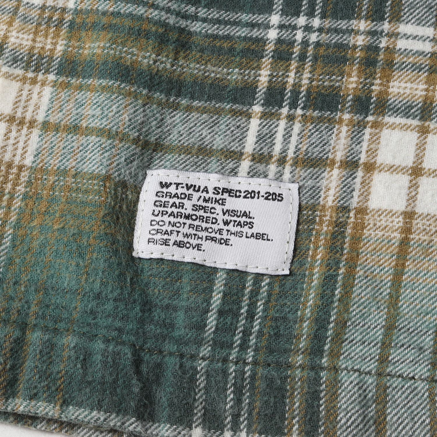 WTAPS RISE ABOVE UNION 青黒チェック MIKE WTAPS RISE ABOVE UNION 青黒チェック MIKE