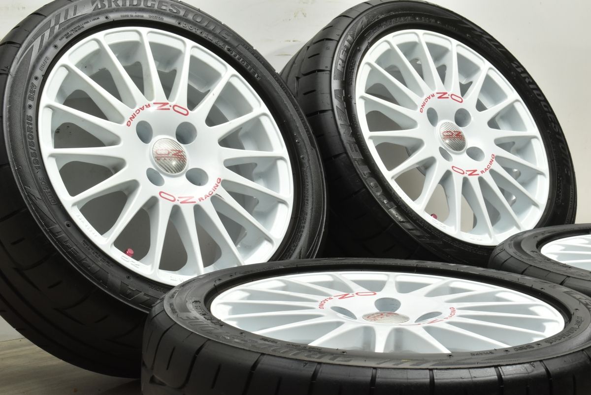 美品】OZ RACING スーパーツーリズモ WRC 15in 6.5J +37 PCD100 