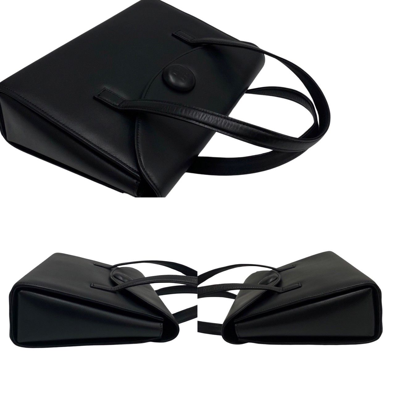 GIVENCHY ジバンシー フルレザー ショルダーバッグ 4G ブラック