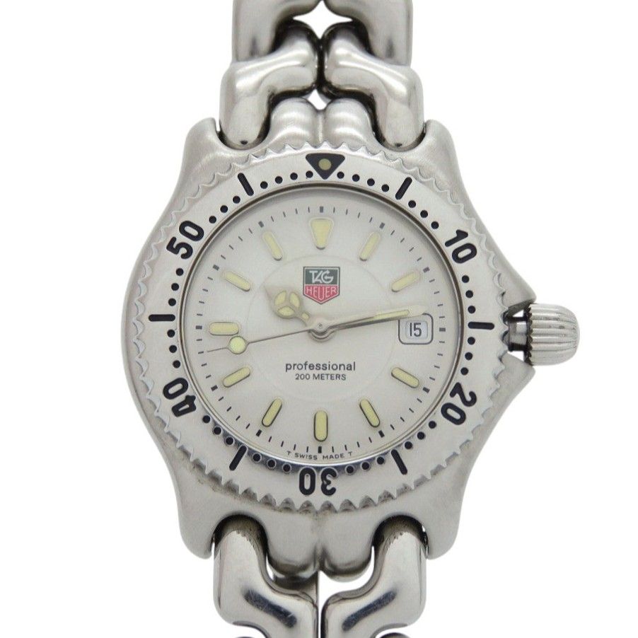 タグホイヤー WG1312-2 セル デイト SS ホワイト 白文字盤 シルバー  