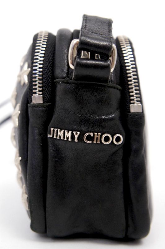 美品☆JIMMY CHOO ジミーチュウ OPAL ☆スタッズ クロスボディ レザー