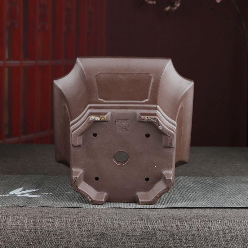 宜興紫砂四方鉢 紫砂盆鉢 盆栽鉢 植木鉢 小品盆栽鉢 大品盆栽鉢