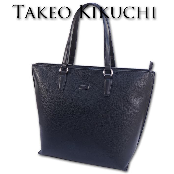 TAKEO KIKUCHI トートバッグ 黒 合成皮革