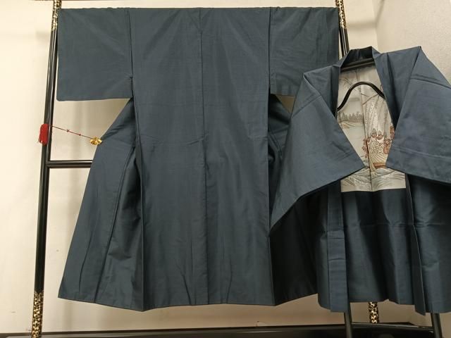 平和屋着物●男性　本場村山大島紬　アンサンブル　亀甲文様　正絹　逸品　AABB0409ph 平和屋着物○男性 本場村山大島紬 アンサンブル 亀甲文様 正絹 逸品