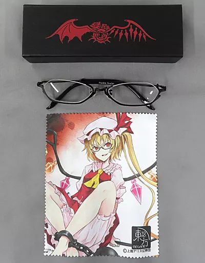 アクセサリー 非金属 フランドール スカーレット ブラック|クリアレンズ TOHO MEGANE 眼鏡 東方Project