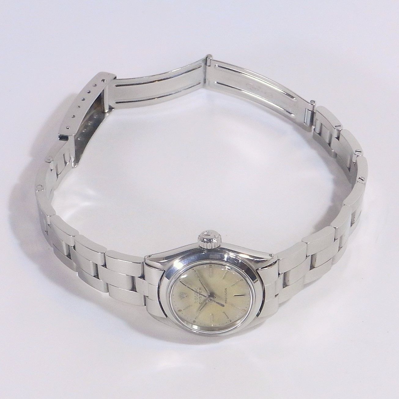 美品 稼働品 ロレックス オイスター プレシジョン 手巻き 腕時計 レディース