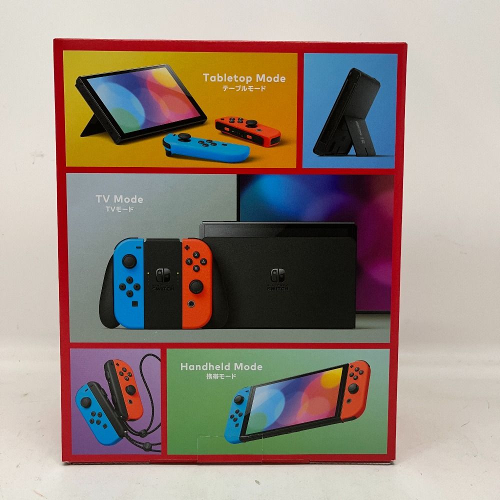 06w4984 NintendoSwitch ニンテンドースイッチ②有機ELモデル Joy-Con(L) ネオンブルー/(R) ネオンレッド 本体  HEG-001 ゲームハード Nintendo Switch 【中古品】 - メルカリ