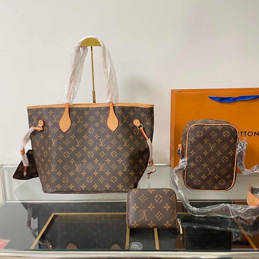 大人気中 LOUIS VUITTON ルイヴィトン トートバッグ ショルダーバッグ 財布 3点セットバッグ - メルカリ