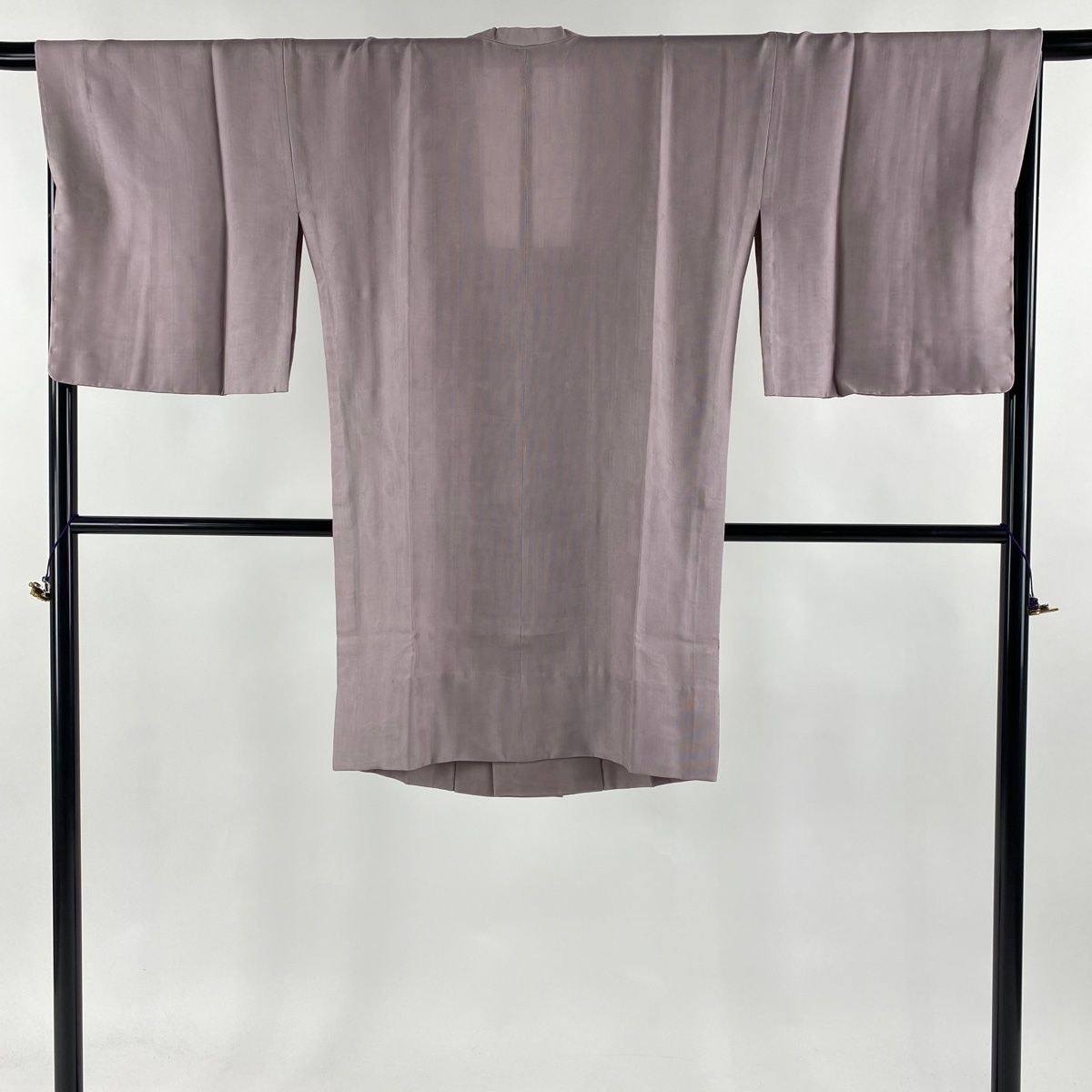 道行 身丈102cm 裄丈68.5cm L 和装コート 角衿 薄紫 正絹