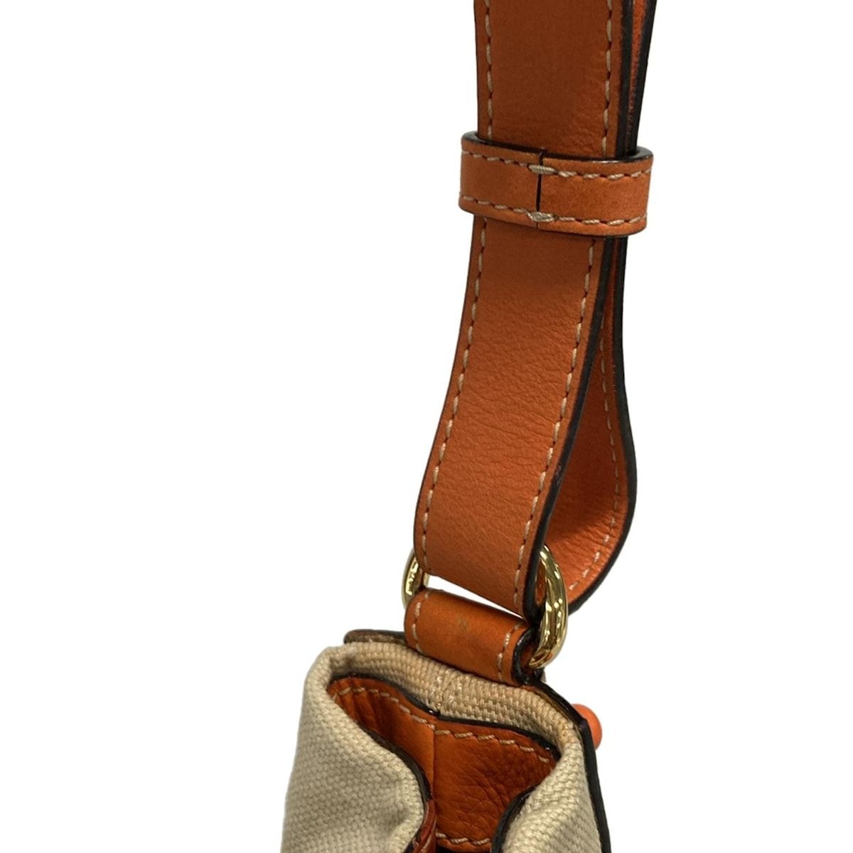 ⭐︎新品⭐︎LOEWE ロエベ　レザー　ショルダーバッグストラップ　オレンジ LOEWE(ロエベ) ショルダーバッグ - ベージュ×オレンジ レザー