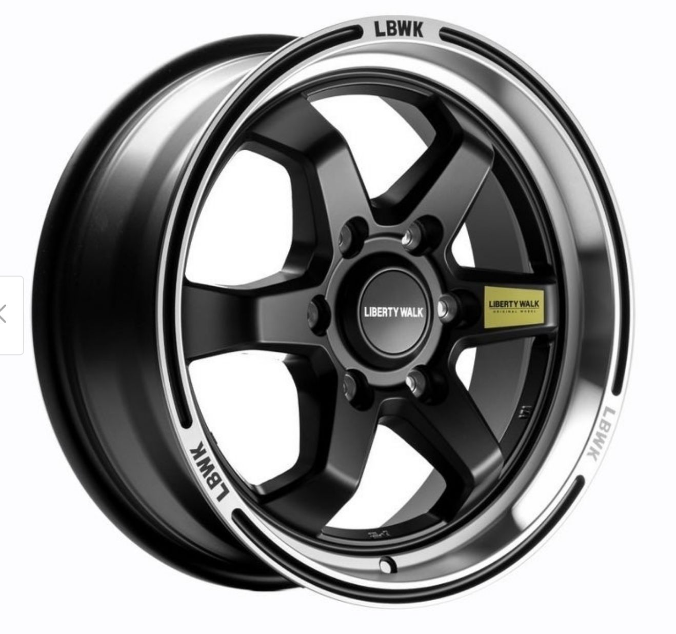 トヨタ 200系 ハイエース Liberty Walk LB02 17インチ ホイール 4本 17×6.5J 38 マットブラック リムポリッシュ リバティーウォーク LB LBWK カスタム ドレスアップ 足回り パーツ 1型 2型 3型 4型 5型 6型
