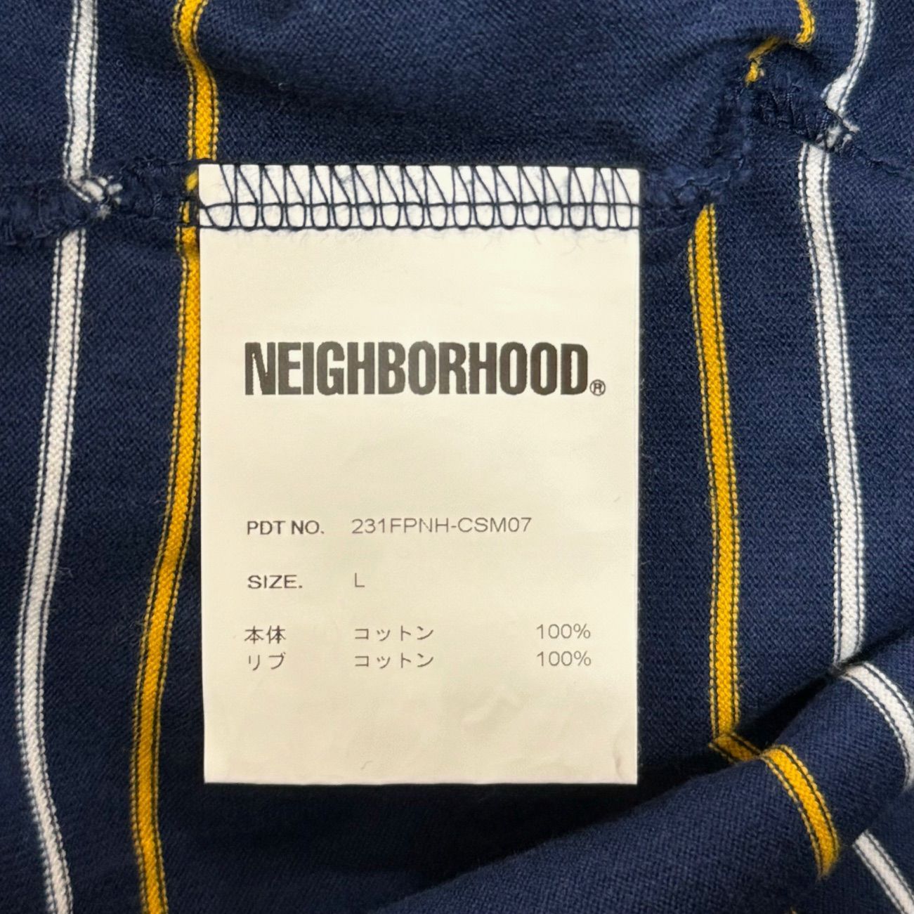 NEIGHBORHOOD 23SS BORDER CREWNECK LS ボーダー クルーネック ロング