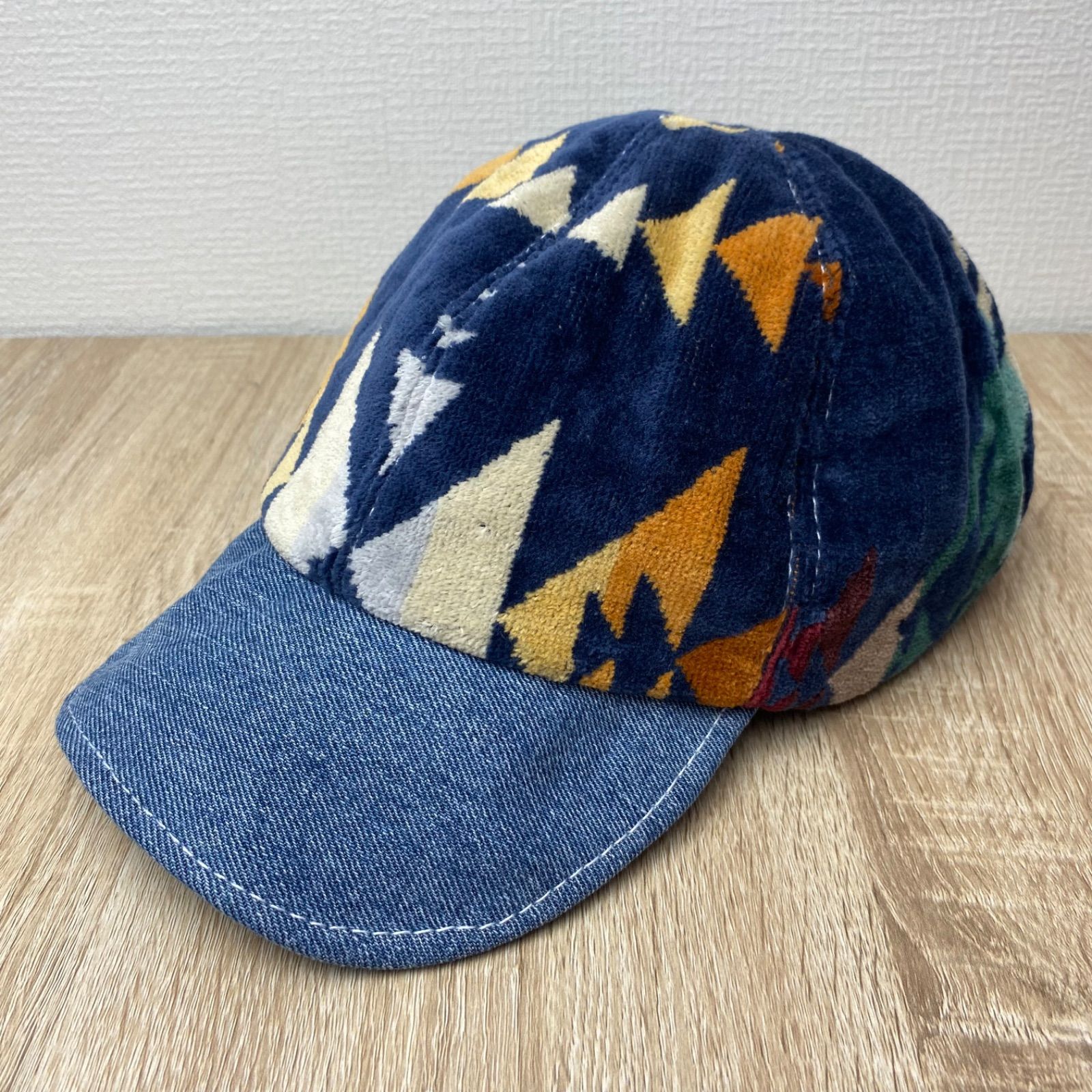 【リメイク】denim&pendletonキャップ F