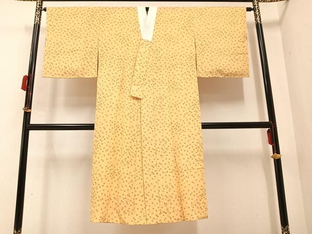 平和屋着物●長襦袢 無双仕立て 舞桜文 正絹 ♥ AABA8186ph