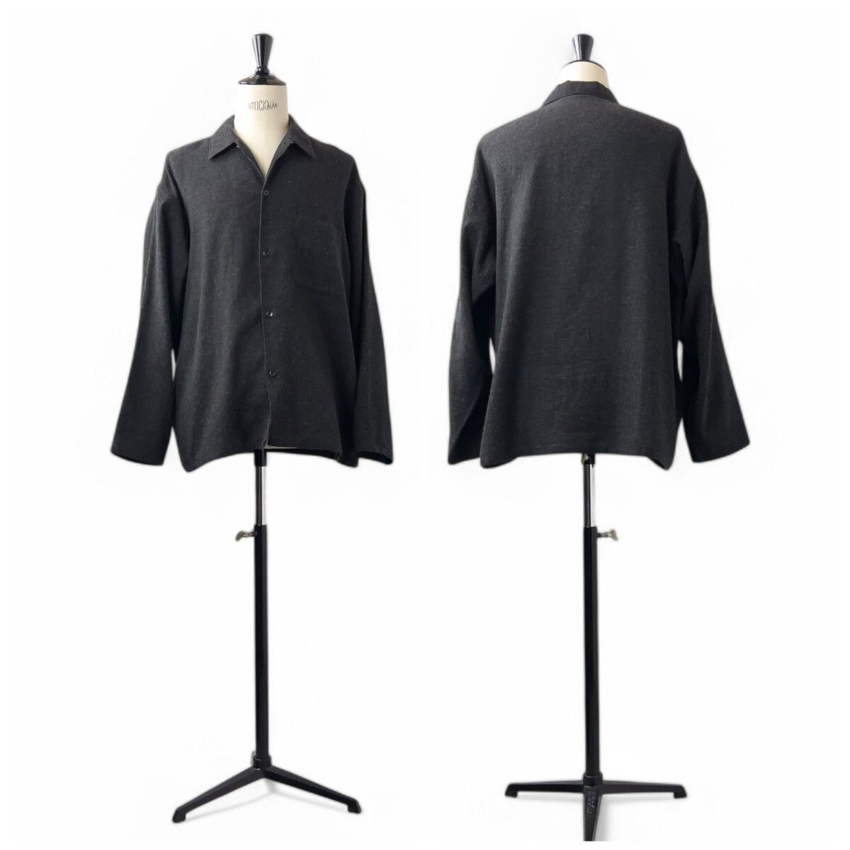 23SS COMOLI コモリ CASHMERE WASHI SHIRT JACKET カシミヤ 和紙