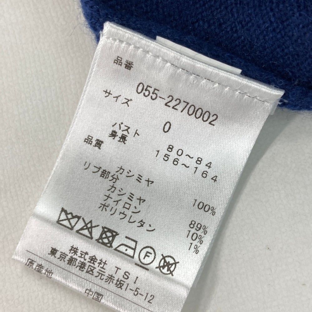 サイズ：0 PEARLY GATES パーリーゲイツ カシミヤ 長袖ニット