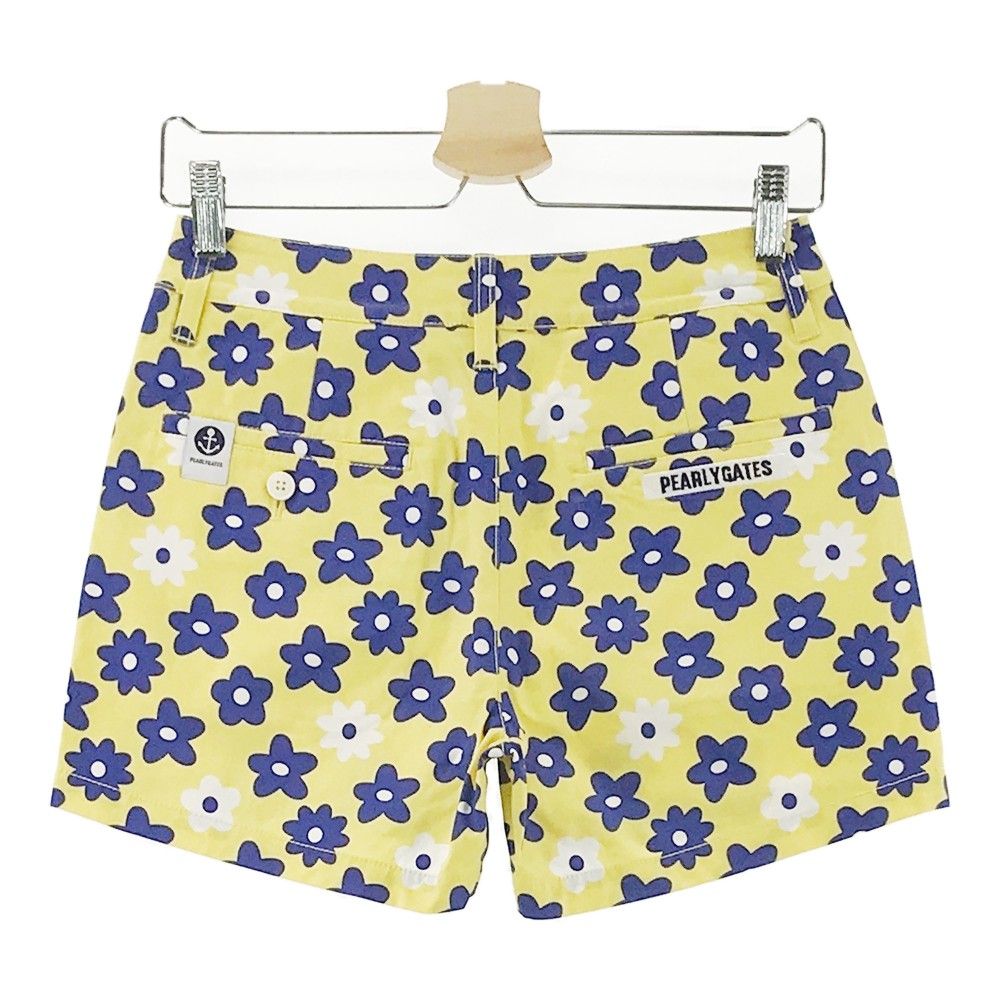 PEARLYGATES スーパーマーケット柄ショートパンツ PEARLY GATES ショートパンツ イエロー サイズ0 【公式通販】