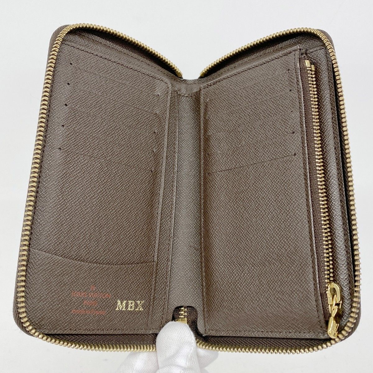 5ma0255-h】ルイヴィトン 財布 ダミエ ジッピーコンパクトウォレット  