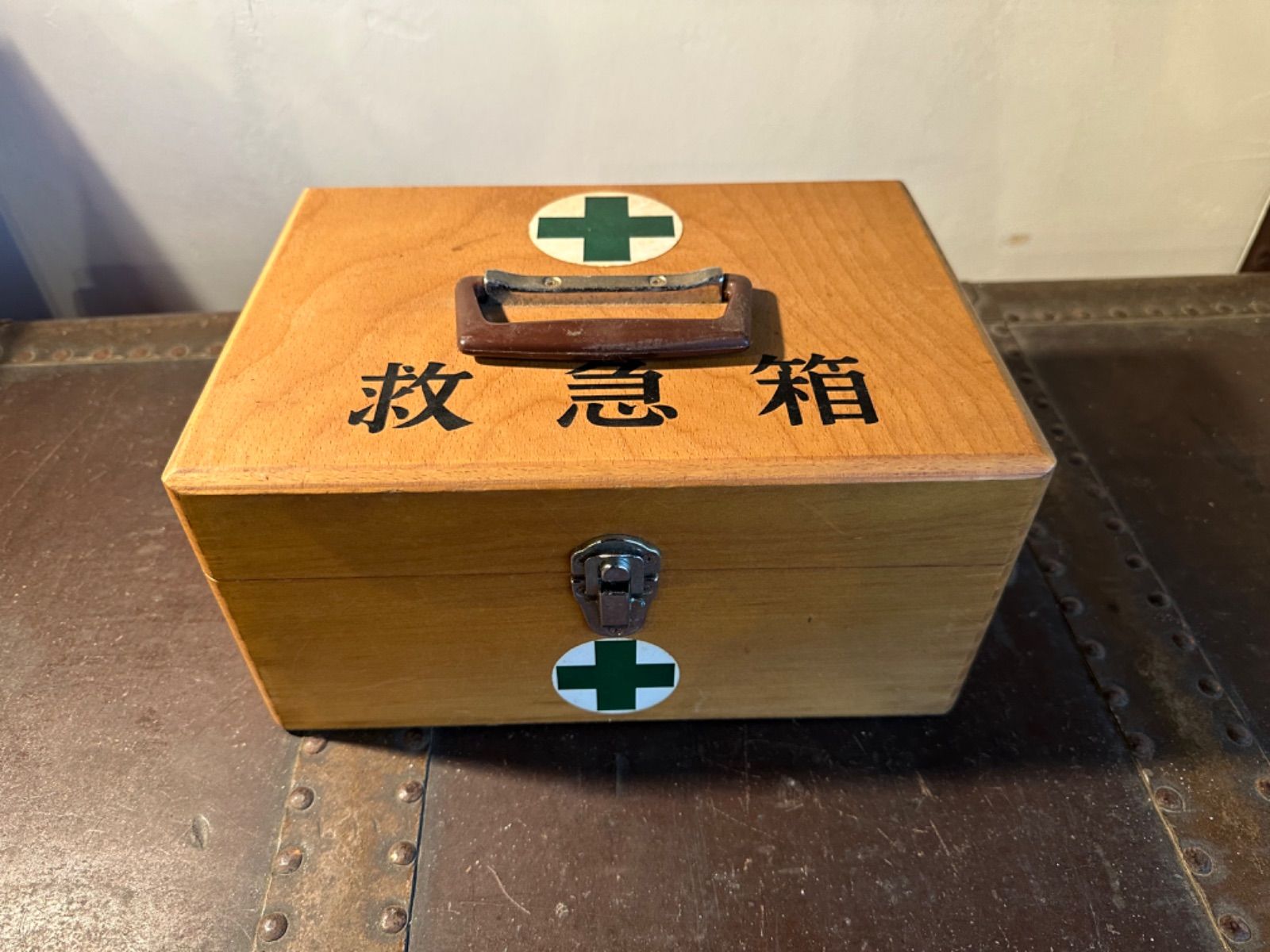 昭和レトロ　　救急箱　木製　薬箱　木箱 - メルカリShops