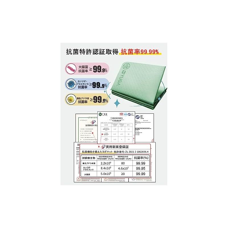 【特価商品】Rustuen ヨガマット 折りたたみ 8mm TPE素材 幅広 80 厚め トレーニングマット エクササイズマット 滑り止め 80cm*185cm 厚手 ピラティスマット 軽量 収納に便利 収納袋付き (グリーン幅