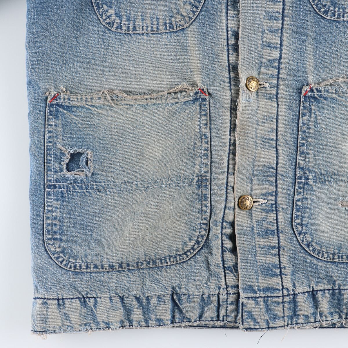 古着 70年代 シアーズ Sears WORK'N LEISURE デニムカバーオール USA製