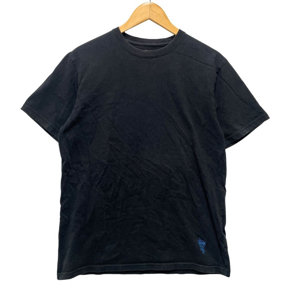STUSSY ステューシー 前左裾 ロゴ 刺繍入り 半袖Tシャツ