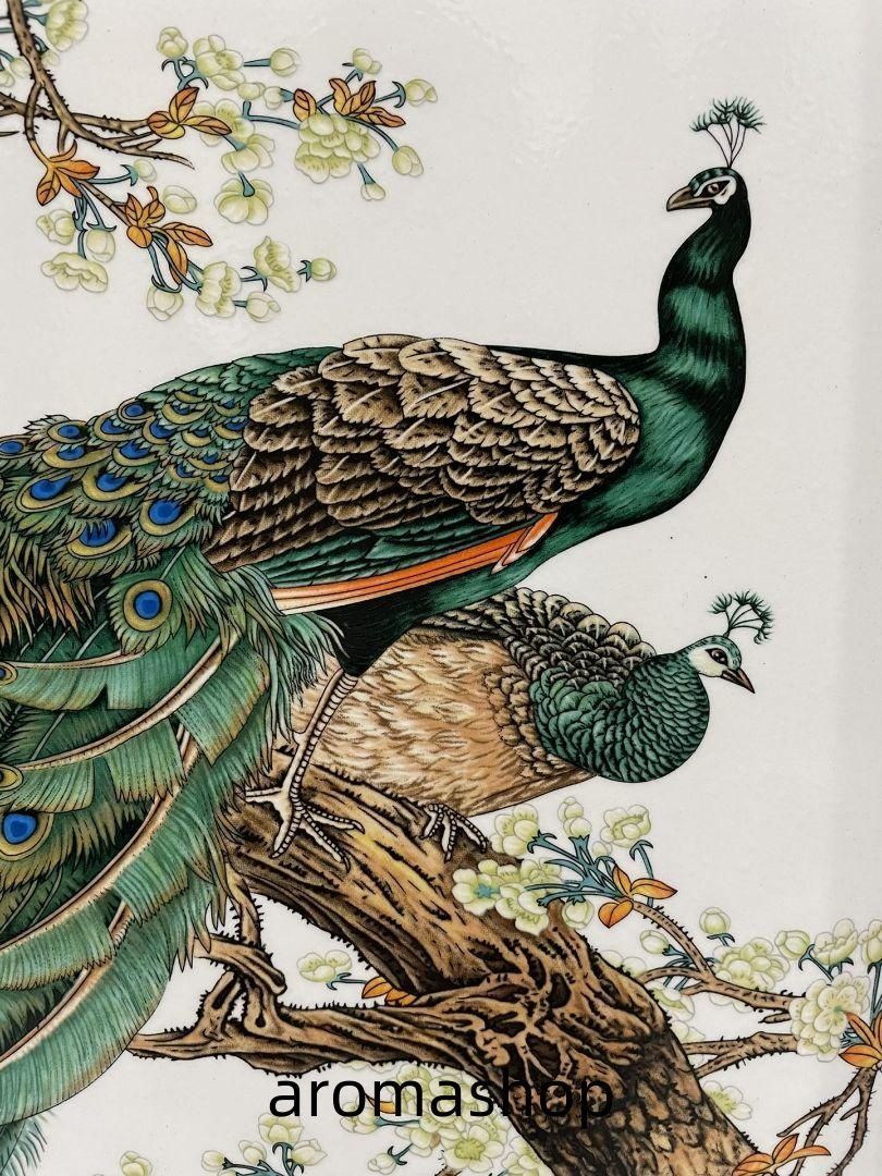景徳鎮 陶板画 煙雨江南 客間 玄関 茶室書斎 装飾品 現代工芸品 美術品 置物 景徳鎮 粉彩花鳥 陶板画 応接間 玄関 茶室 書斎 装飾品 工芸品