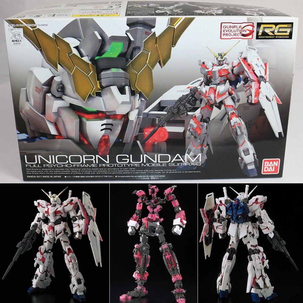 BANDAI - RG 1/144 GUNPLA EVOLUTION PROJECT RX-0 ユニコーンガンダム 機動戦士ガンダムUC(ユニコーン) プラモデル(0216741) バンダイ RG 1/144 GUNPLA EVOLUTION PROJECT RX-0 ユニコーンガンダム