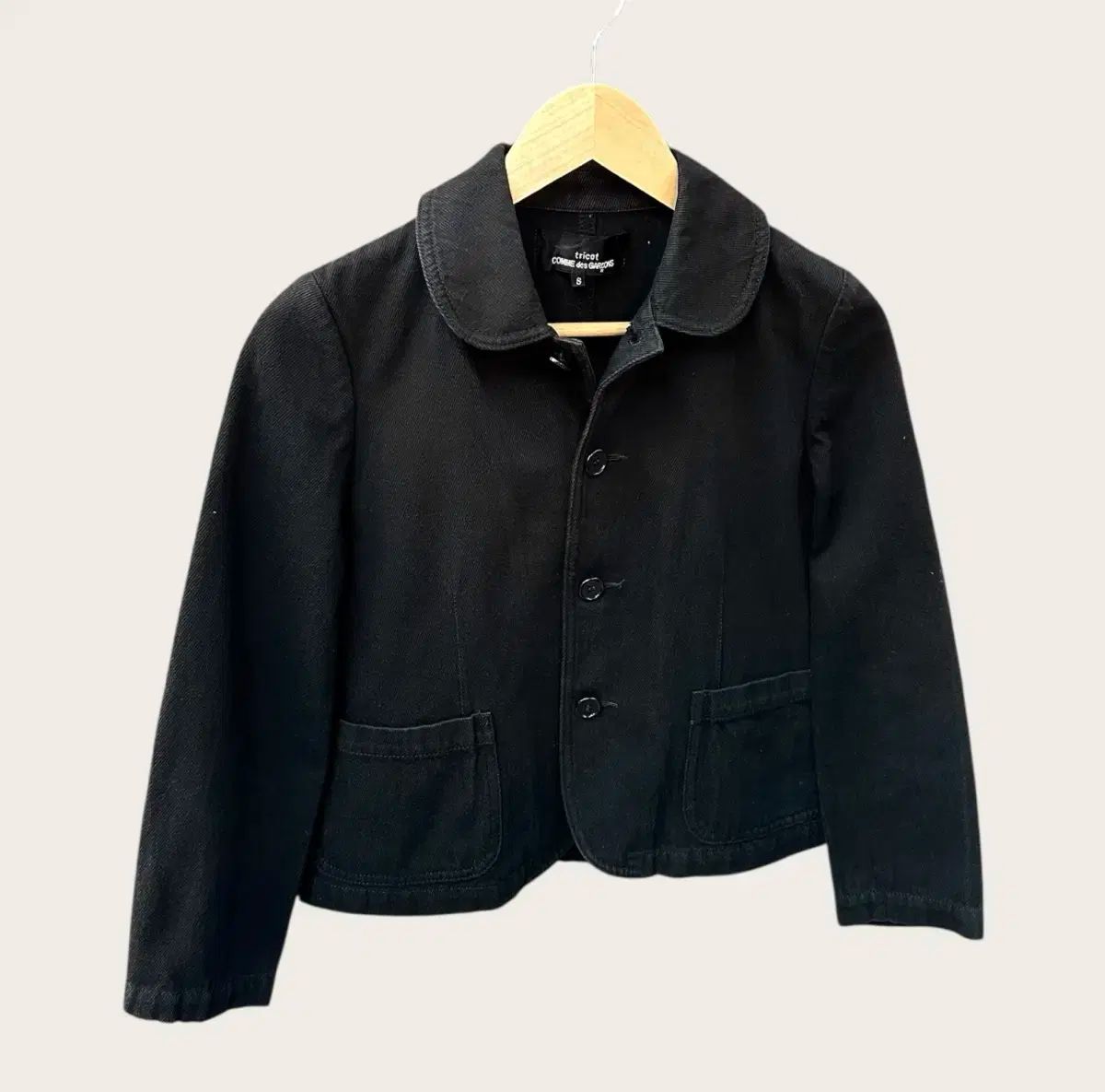S COMME des GARCONS コム デ ギャルソン トリコット 03AW 黒 ジャケット