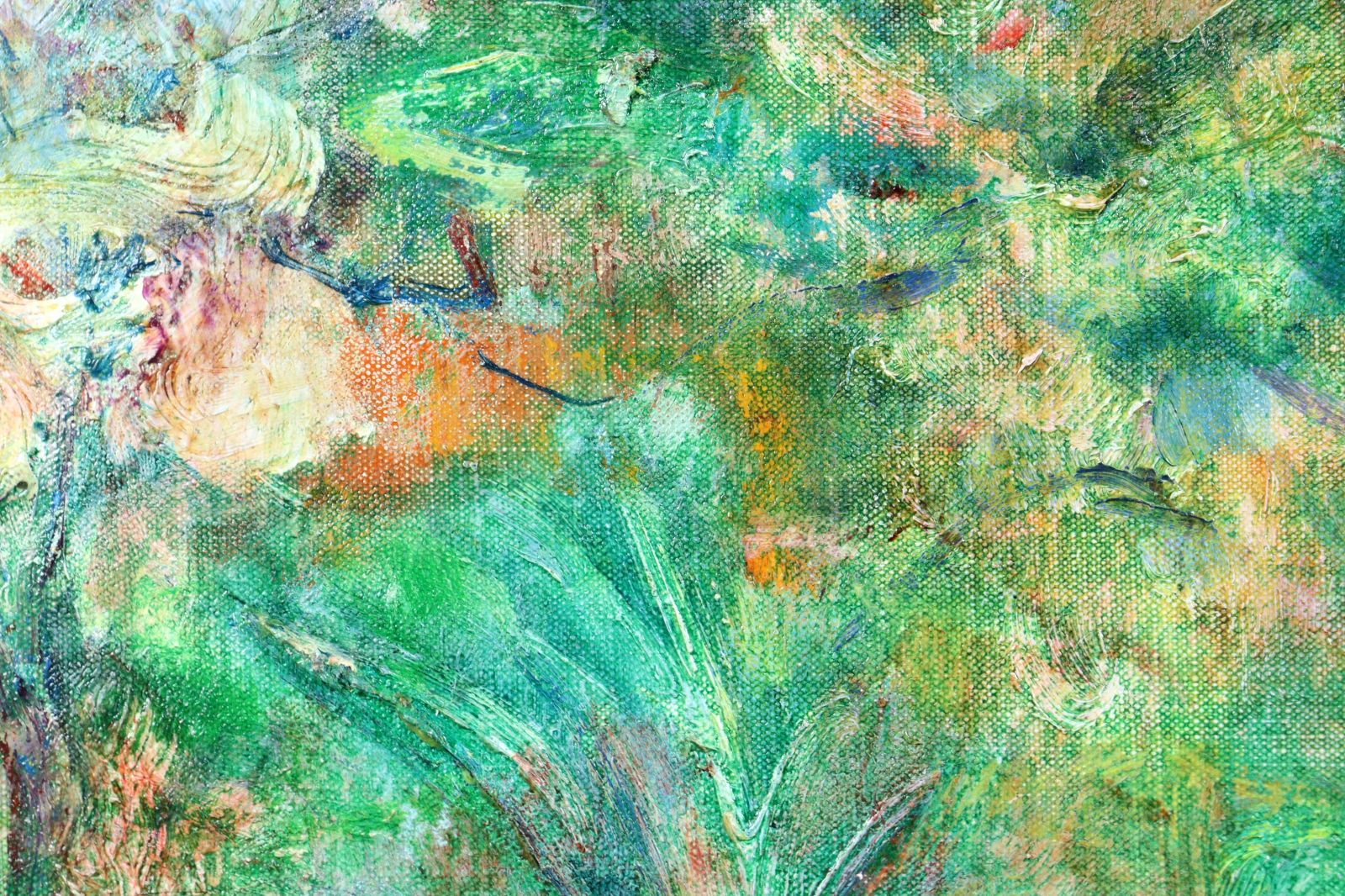 古賀耕児「オーベル風景(パリ郊外)」肉筆油彩10号 風景画 楾 O29