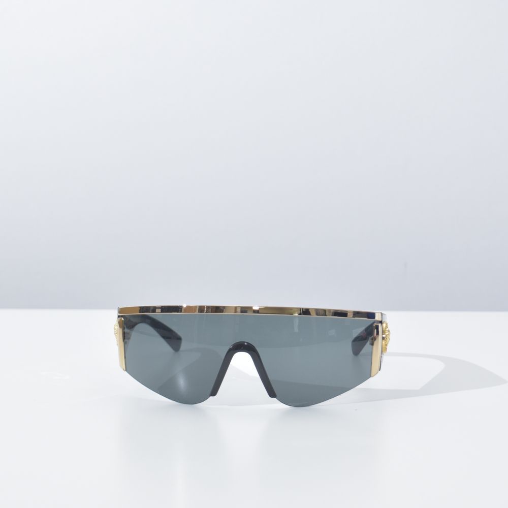 ヴェルサーチ サングラス メデューサ メンズ ブラック ゴールド